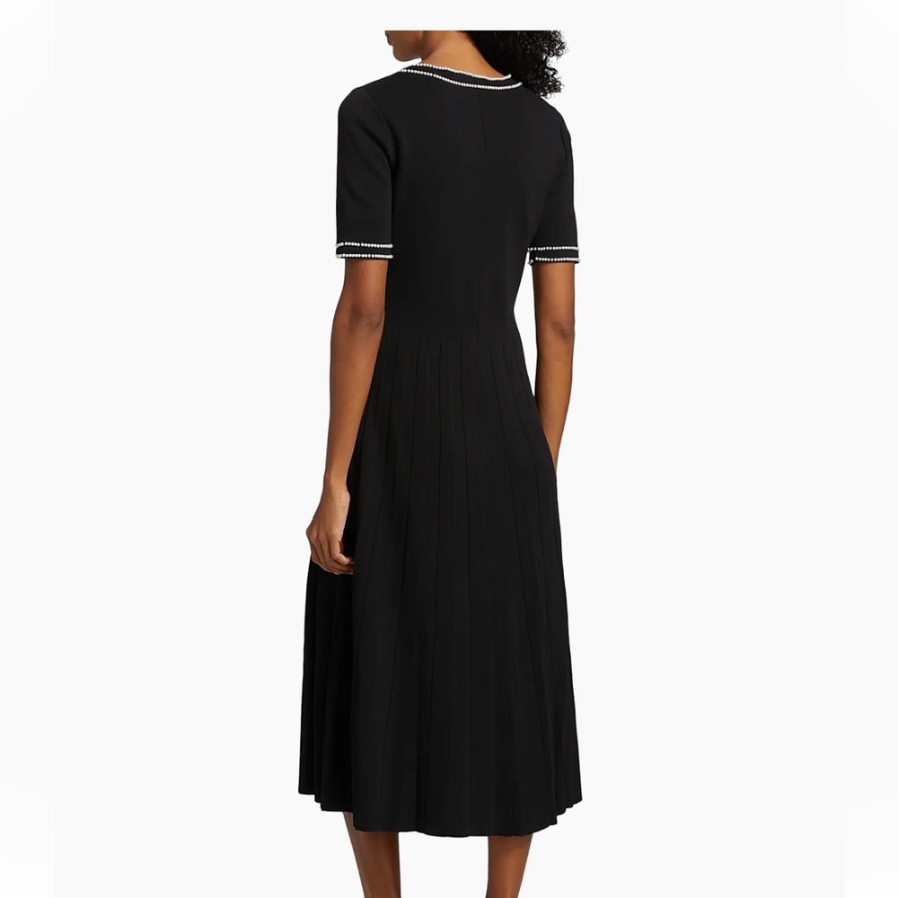 Elie Tahari Leona pearl embellished sweater dress - Picture 2 of 10